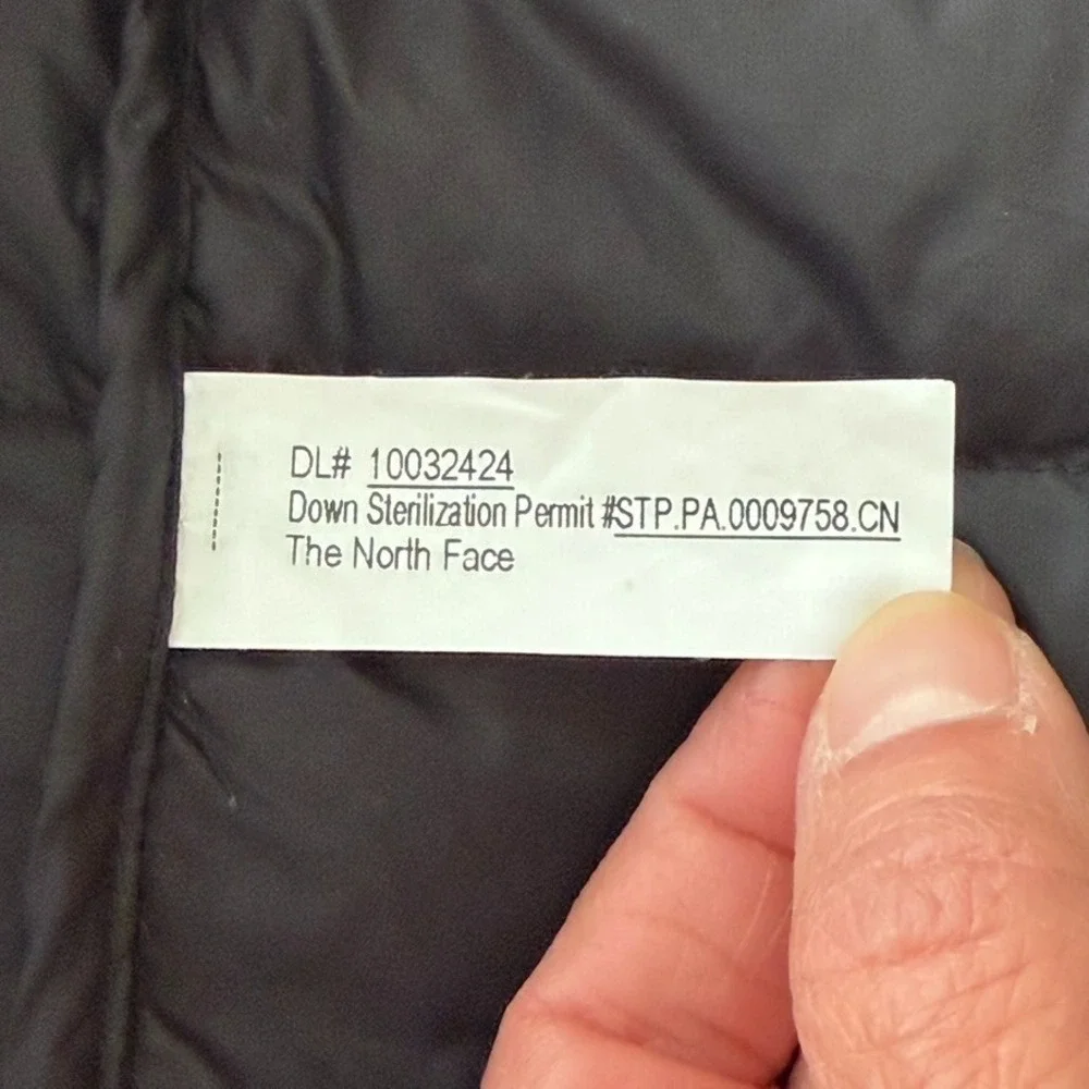 The‎ North Face 800 Down Filled Puffer Jacket Mens XL Black Full Zip Pockets Ski